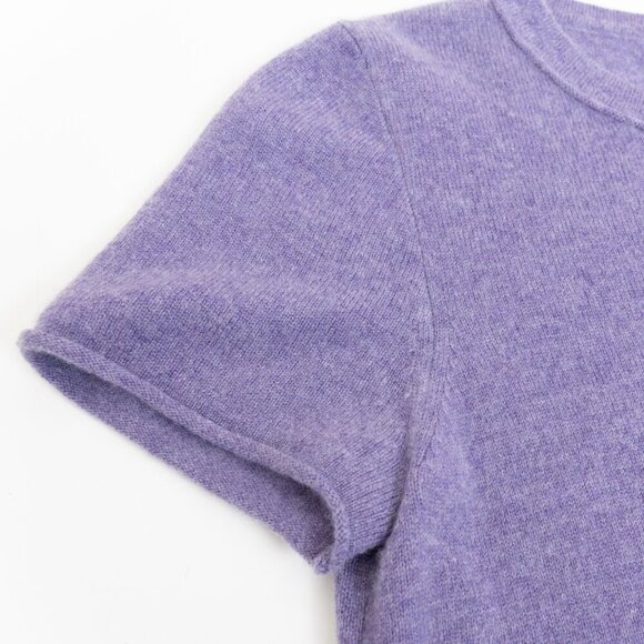J.Crew 100% Cashmere Short Sleeve Sweater Lavander Purple - Picture 6 of 11